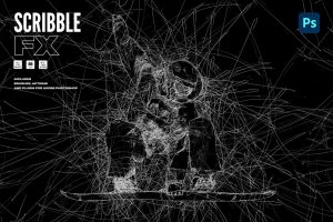 Pencil Scribble FX Photoshop Plugin