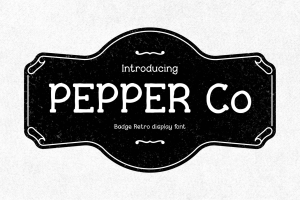 Pepper Co – Vintage Grunge Font