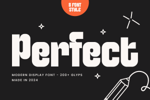 Perfect – Modern Display Font Family