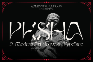 Pesha – Art Nouveau Typeface
