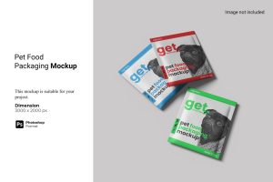 Pet Food Packaging Mockup