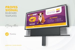Pet Shop Billboard Templates