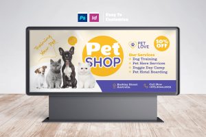 Pet Shop Billboard Templates