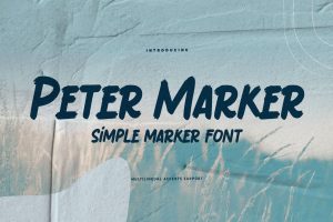 Peter Marker – Simple Marker Font