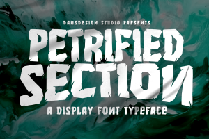 Petrified Section Graffiti Horror Display Font