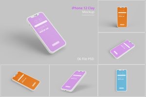 Phone Clay screen App mockup
