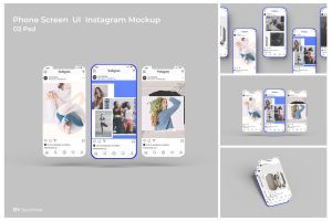 Phone Screen / UI / Instagram Mockup