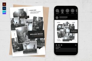 Photo Collage Card Flyer Template