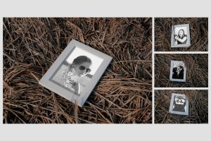 Photo Frame on Haistack Mock Up