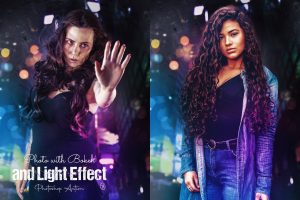 Photo with Bokeh and Light Effect