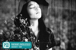 Photocopy Paper Photo Effects