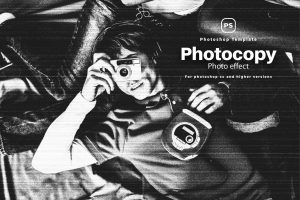 Photocopy Photo Effect