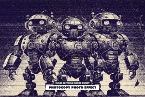 Photocopy Photo Effect