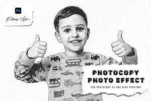 Photocopy Photo Effect Photoshop Action