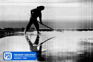 Photocopy Scan Photo Effect