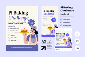 Pi Day Baking Challenge Poster