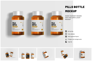 Pills Bottle Mockup
