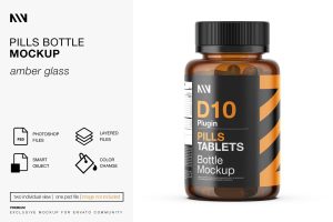 Pills Bottle Mockup