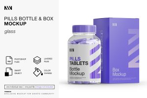 Pills Bottle Mockup
