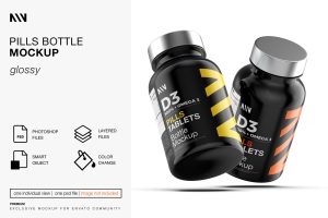 Pills Bottle Mockup