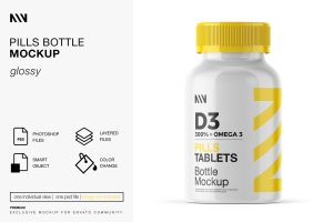 Pills Bottle Mockup