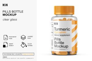 Pills Bottle Mockup
