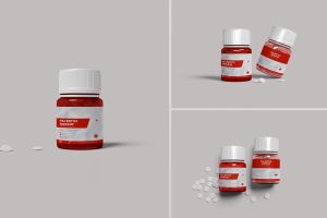 Pills Bottle Mockup