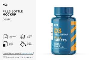 Pills Bottle Mockup