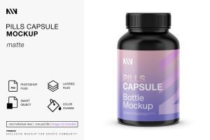 Pills Bottle Mockup