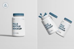 Pills Bottle Mockup