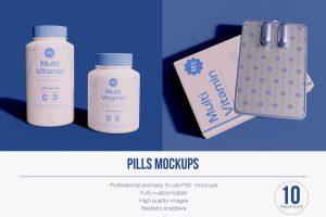 Pills Packaging Mockup