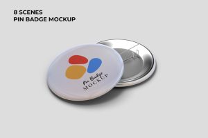 Pin Badge Mockup