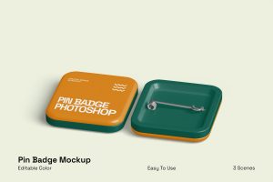 Pin Badge Mockup