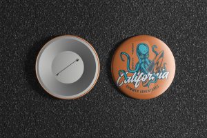 Pin Badge Mockup