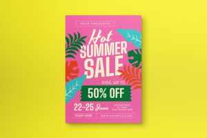 Pink Summer Sale Flyer