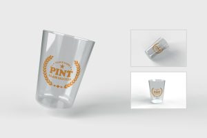 Pint Glass Printing Mockups