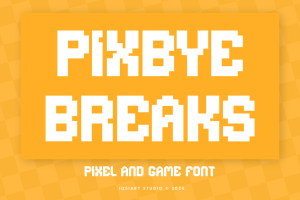 Pixbye Breaks – Game & Pixel Font
