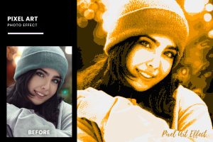 Pixel Art Photo Effect