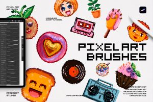 Pixel Art Procreate Brushes