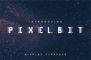 Pixel Bit – Modern Unique Futuristic Display Font
