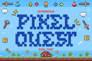 Pixel Quest – Pixel Font