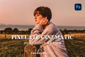 Pixelate Cinematic Photoshop Action