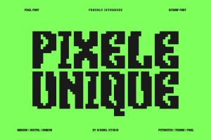 Pixele Unique – Game & Pixel Font