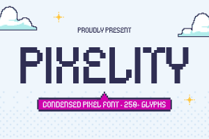 Pixelity – Condensed Pixel Font