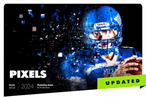 Pixels Photoshop Action