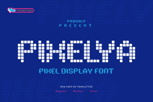 Pixelya – Pixel Display Font