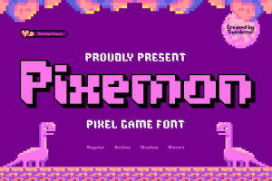 Pixemon – Pixel Game Font