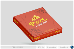 Pizza Box Mockup