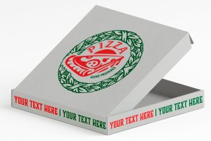 Pizza Box Mockup Colored