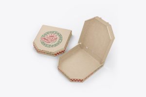 Pizza Box Mockup Colored